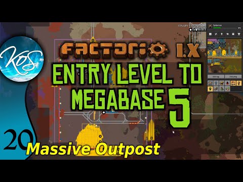 Factorio 1.X Entry Level to Megabase 5 - 20 - HUGE IRON OUTPOST! - Guide, Tutorial