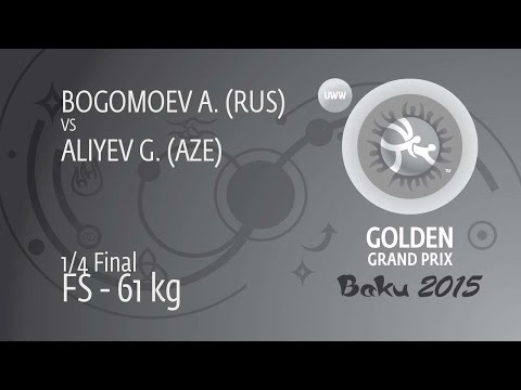 1/4 FS - 61 kg: A. BOGOMOEV (RUS) df. G. ALIYEV (AZE), 5-0