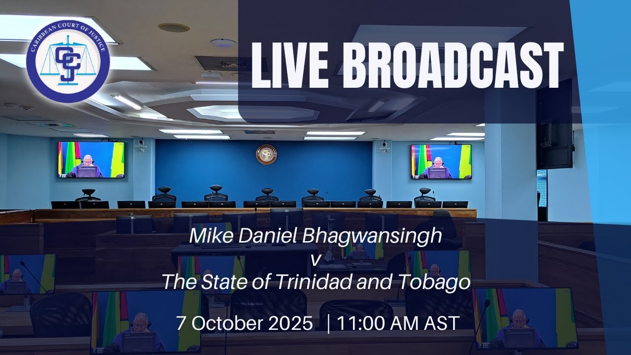 Hearing of the Application - TT/N/OJ2025/001 Mike D. Bhagwansingh v The State of Trinidad and Tobago
