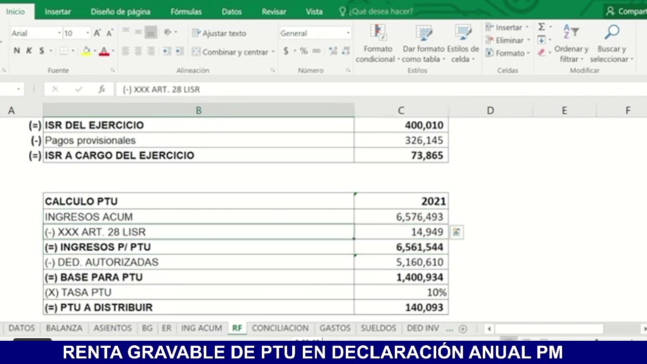 BASE PARA PTU DECLARACION ANUAL PM