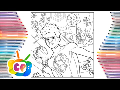 Spider-Man coloring page / Miles Moralis Spider-Man / Janji - Heroes Tonight  [NCS Release]