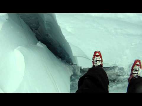 Glacier Crevasse Team Rescue Practice