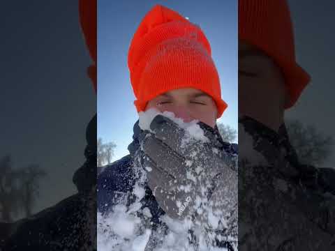 Eating Snow 😂 #shorts