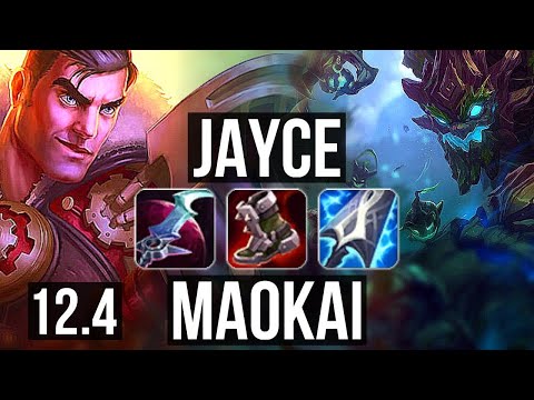 JAYCE vs MAOKAI (TOP) | 14/1/4, Legendary, 1.5M mastery, 300+ games | KR Master | 12.4
