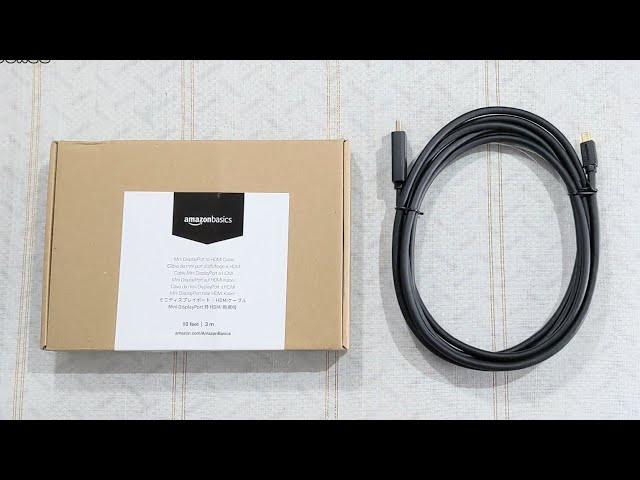 Vídeo relacionado con Amazon Basics Cable de Mini DisplayPort a HDMI con conectores dorados, admite audio Digital claro y resolución Full HD (1.83 m), para Ordenador personal, Negro