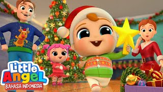 Download lagu Indahnya Natal Bersama Keluarga🎄🎅Kartun Anak | Little Angel Bahasa Indonesia mp3
