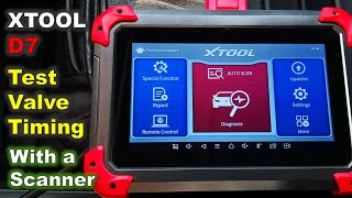 How to Test Variable Timing Control with a Scanner: XTOOL D7 / Test Variable Valve Timing