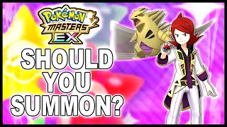 #1 Rock DMG Dealer?? Should You Summon? Champion Silver & Shiny Mega Tyranitar|!  Pokemon Masters EX