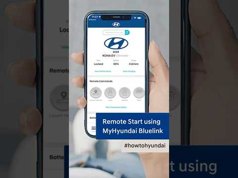 🚗📲 How to start Hyundai using Bluelink  #HyundaiBluelink #kelownahyundai #palisade #remotestart