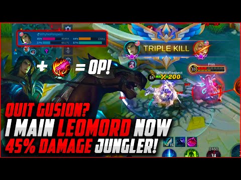 After Gusion, Should I Main Leomord? | LEOMORD JUNGLER OP! | Leomord Gameplay | Mobile Legends