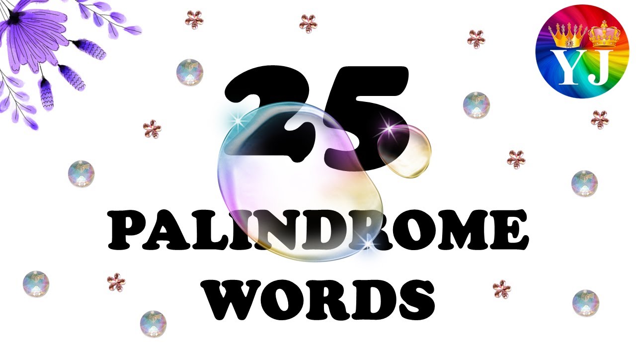 Palindrome Words | 25 English Palindrome Words | Word Puzzles |  Find Palindrome