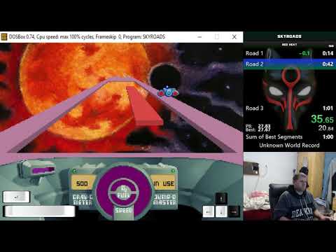 SkyRoads - Speedrun - Red Heat - 1:01.04 [WR]
