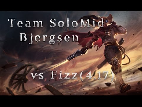 TSM Bjergsen Yasuo MID vs Fizz in Korea Season 4 (4.17) League of Legends SoloQ