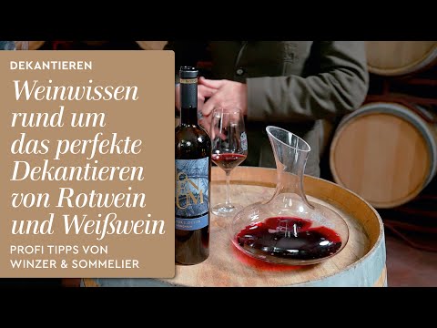 Dekantieren - Rotwein & Weißwein. Wein im Dekanter servieren. Anleitung mit Profi Tipps. Weinwissen!