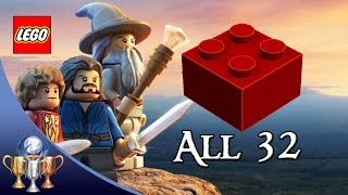 LEGO The Hobbit - All 32 Red Bricks Locations (x2, x4, x6, x8, x10 Studs, Invincibility & More)