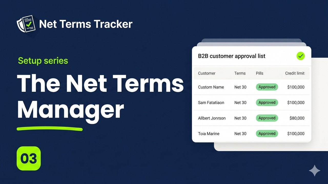 Net Terms Tracker: The Net Terms Manager