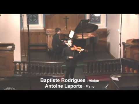 Le duo Antoine Laporte, piano et Baptiste Rodrigues, violon