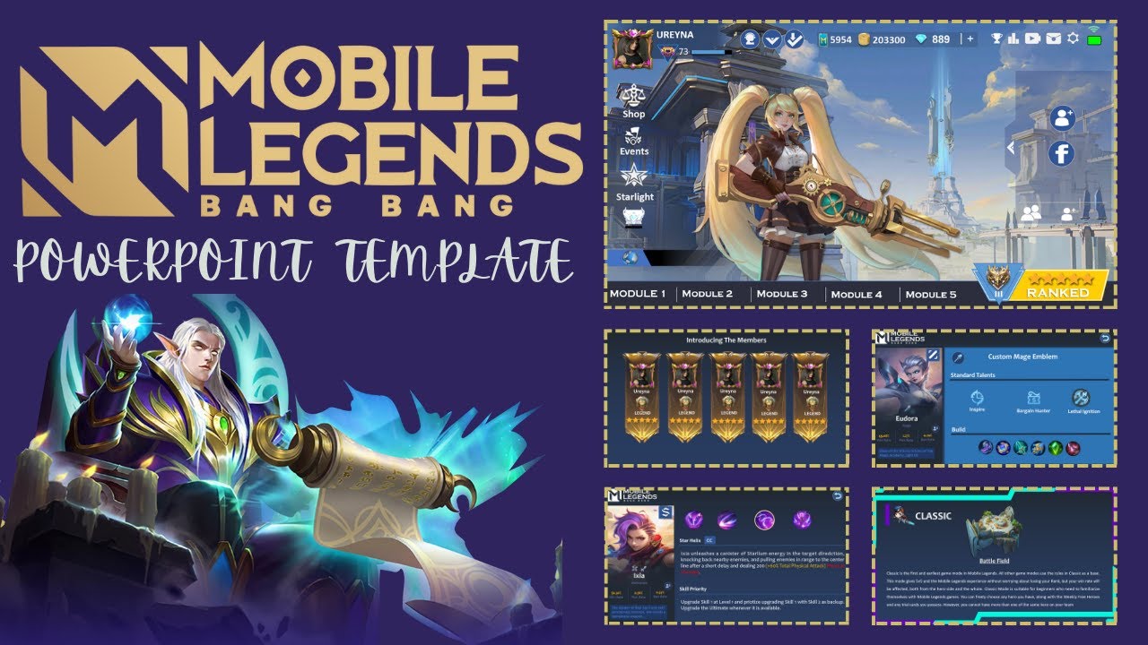 Mobile Legend (mlbb) PowerPoint Template | Free Download ⬇️
