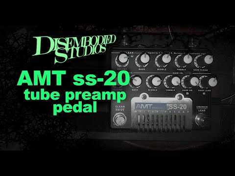 AMT SS-20 REAL Tube Preamp Pedal!! METAL DEMO!!