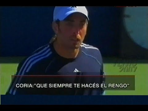 Nicolas Massu vs Guillermo Coria PELEA Us Open 2005 (como nunca se vio)