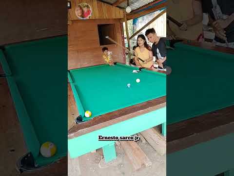 empasible trick shots 🤣 #ernestosarcojr #funny #comedy #couplecomedy #billiards #playingpool