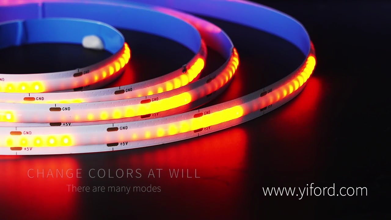 Programmable led strip lights--COB RGBIC 1
