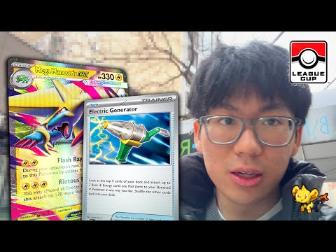 can i win a 50 player league cup with a "bad" deck? (pokemon vlog + tourney recap)