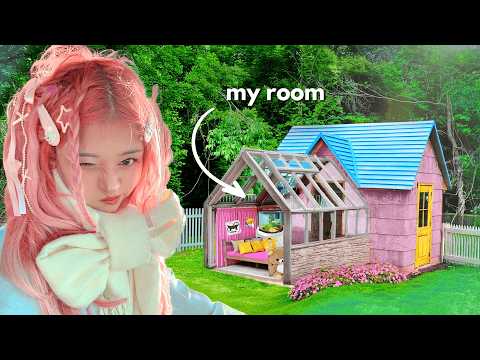 i moved my bedroom into my greenhouse...