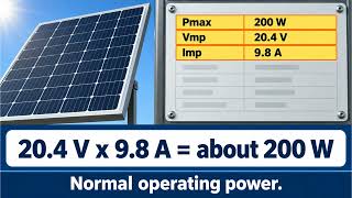 SPS-009: How to Read a Solar Panel Label