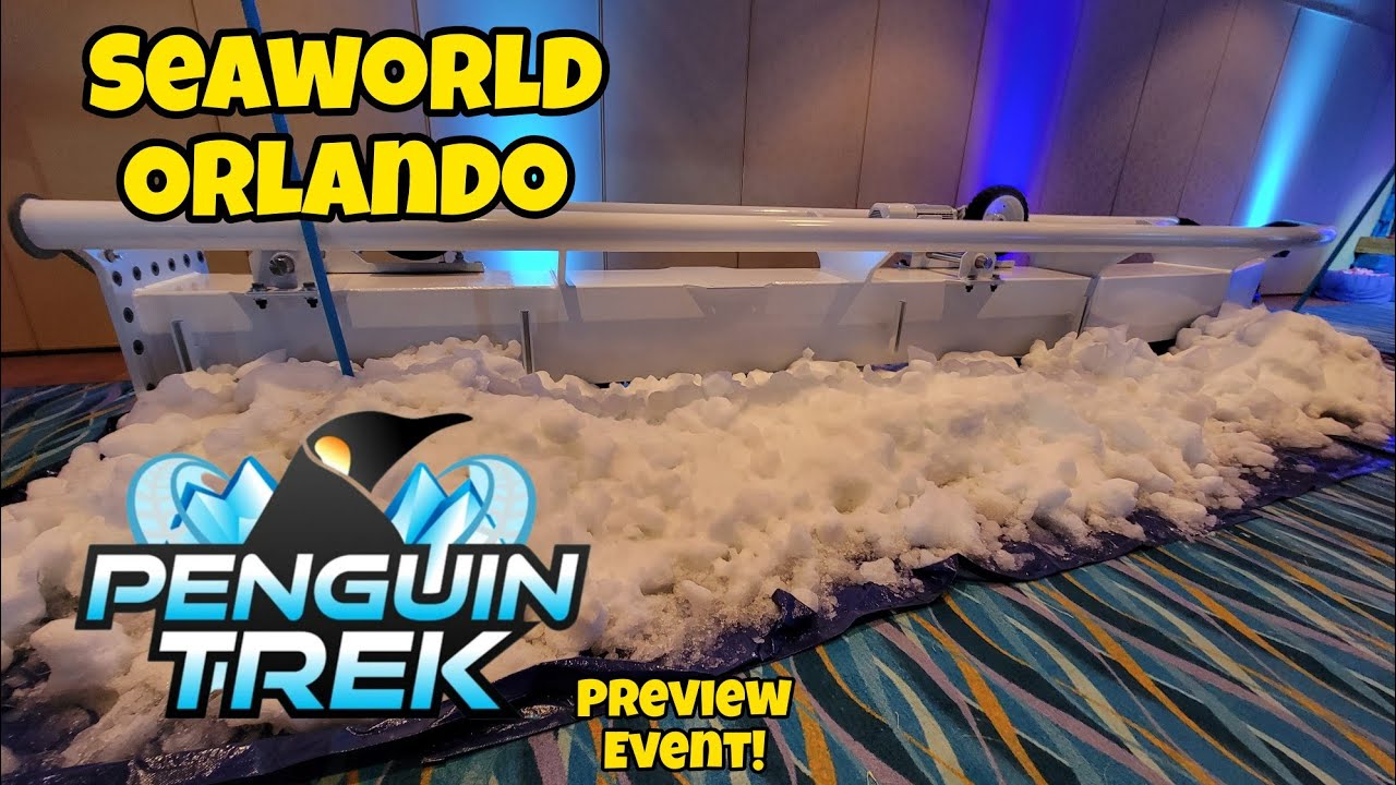 SeaWorld Orlando | New for 2024 | Penguin Trek Roller Coaster Preview Event!