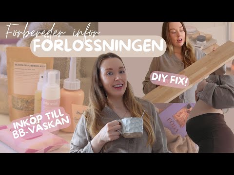 VLOGG🩷 | sista inköpen till BB-väskan, träning som höggravid😅, DIY & ärlig gravid update! 🤰🏼