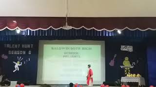 Jesus heals blind man Mono Act- Won 1st Prize- Baldwin Boys