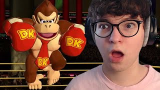 Fighting Donkey Kong in Punch Out