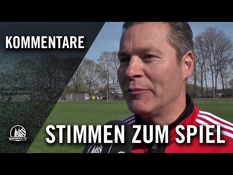 Jürgen Bendriss (Rheinkassel-Langel) und Udo Mayer (SV Schlebusch II) - Die Stimmen zum Spiel