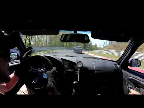 Touristenfahrten Nordschleife 08 05 2016   E36 M Touring follows Golf 2
