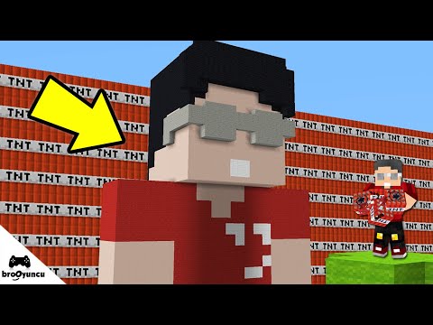MİNECRAFT DEV BROO HEYKELİNİ 9999 TNT İLE PATLATMAK