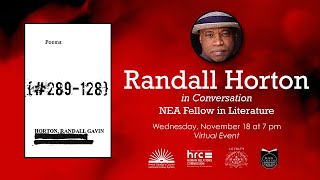 NEA Literature Fellow Randall Horton in Conversation video