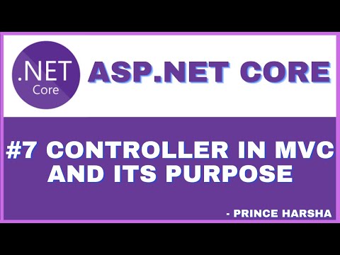 7 ASP NET Core MVC tutorial What is Controller and purpose of Controller