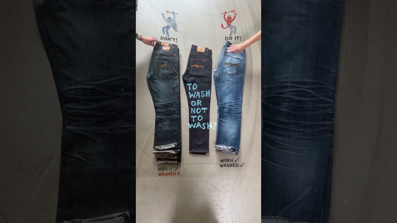 The eternal denim debate 🤜🤛 #nudiejeans #CreateTomorrowsVintage