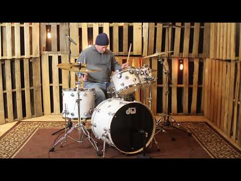 DW Collector's Maple White Crystal Drum Set - 22,10,12,16 - SO#1149278