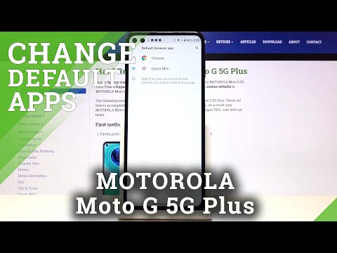 How to Set Up Chosen Browser as Default in Motorola Moto G 5G Plus - Access Default Apps