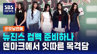 뉴진스 컴백 준비하나..덴마크에서 잇따른 목격담 보니 / SBS / 굿모닝연예