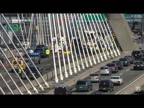 Zakim bridge crash due to flat tire