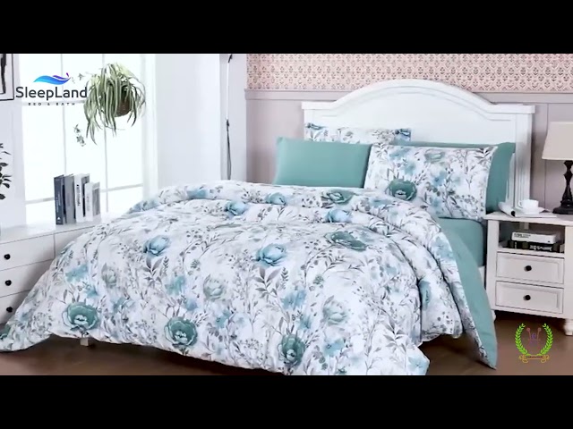 ميرا | طقم لحاف وجهين مشجر سادة | موديل mira-17