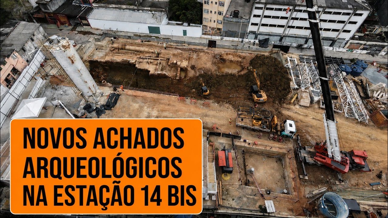 OBRAS DA ESTAÇÃO 14 BIS-SARACURA SEGUEM EM RITMO LENTO