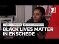 Black Lives Matter demonstratie op het Van Heekplein in Enschede