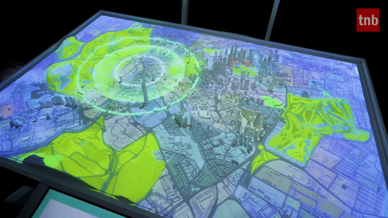 Projection Mapping Interactive Architectural Scale Model. (PAM)