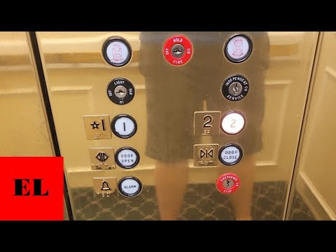 Nice, Shiny Brass Dover Oildraulic Hydraulic Elevator - Park West Building A (Winston Salem, NC)