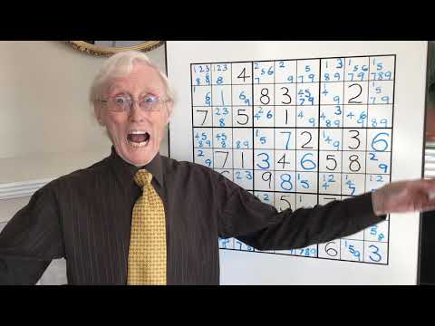 Tutorial #79  A sudoku Puzzle to blow your mind.!!! Locked little numbers.