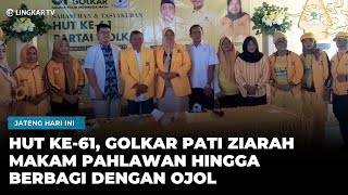 61ST ANNIVERSARY, GOLKAR PATI DPD HOLDS SOCIAL ACTION AND PILGRIMAGE TO HEROES